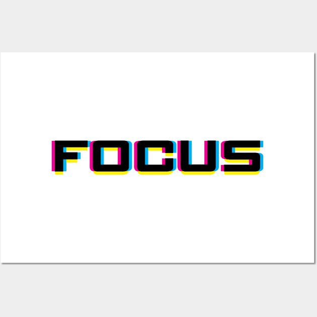 Focus in CMYK Wall Art by inotyler